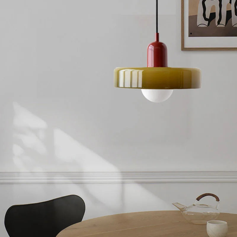 Nordic Glass Bauhaus Dining Room Chandelier Living Room Bedroom Bar