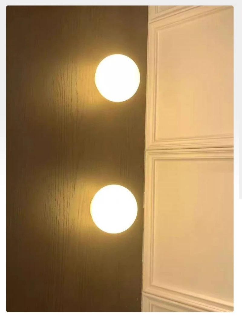 Glass Globe Wall Lamp