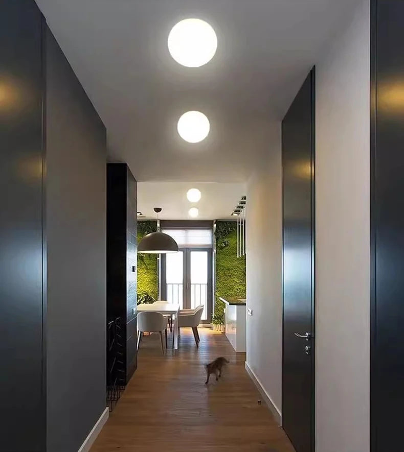 Milky Glass Ball Wall Sconce
