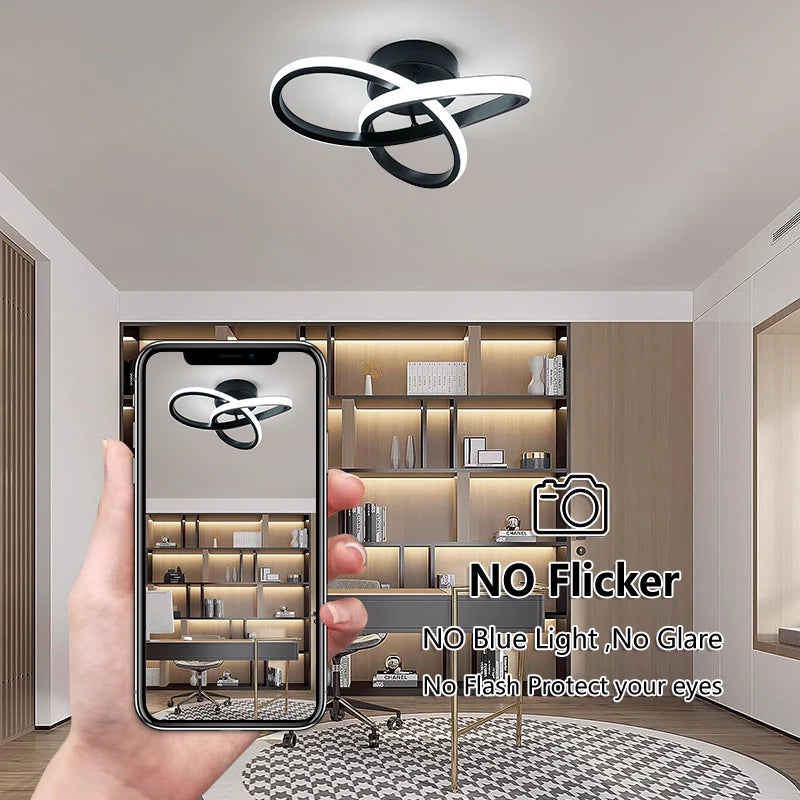 Modern Three Color LED Ceiling Lamp