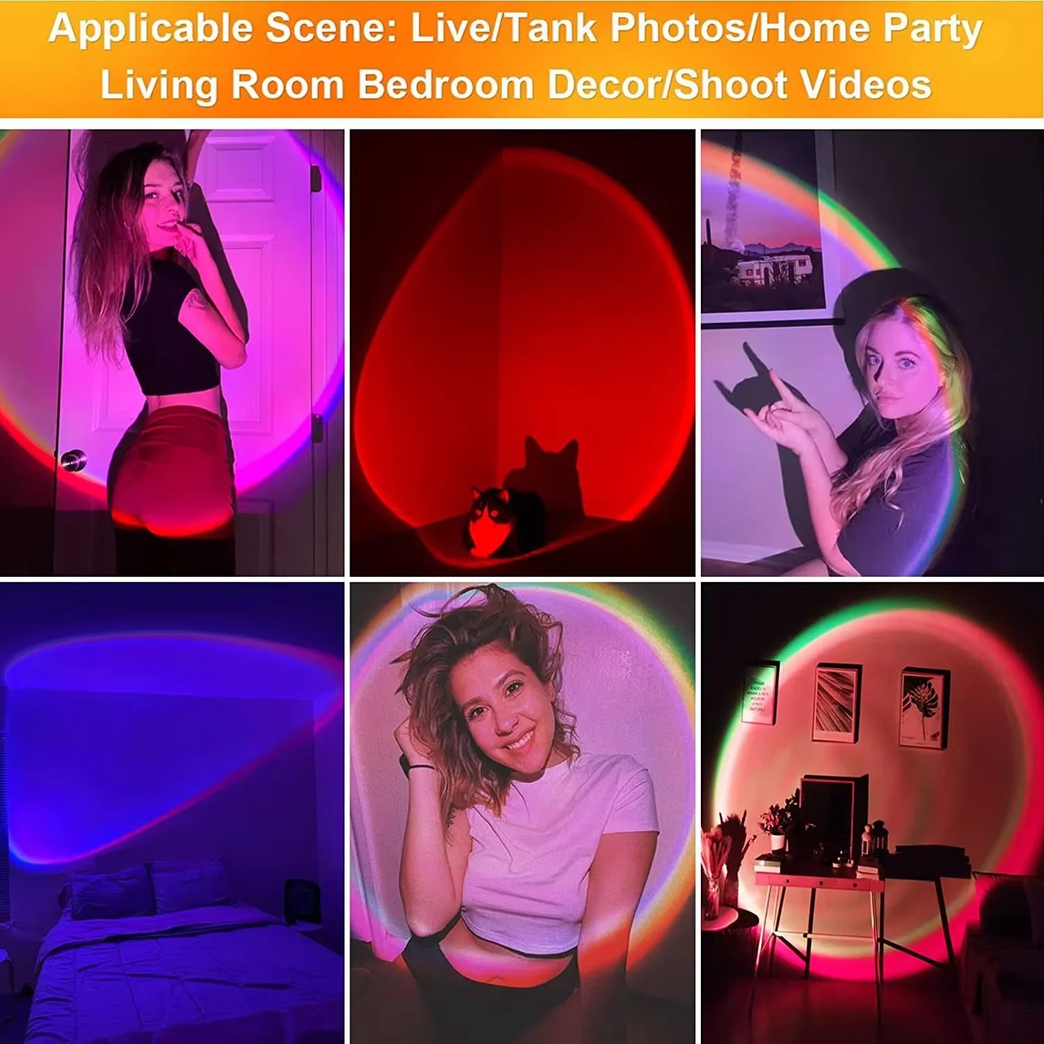 Sunset Rainbow Projector