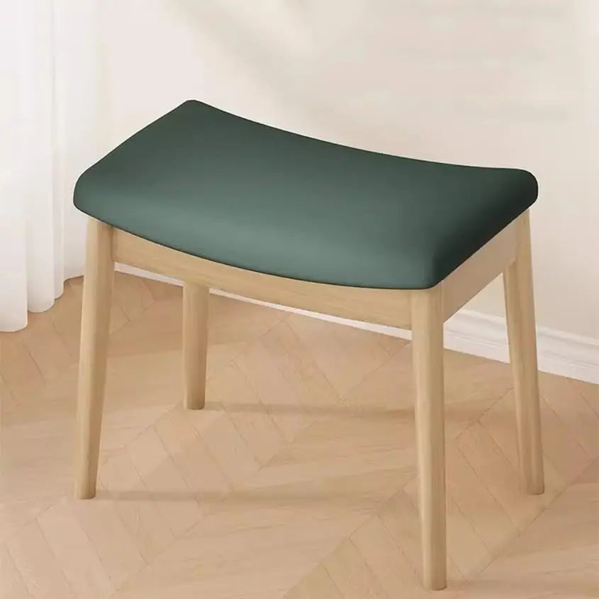 Saddle Cushion Vanity Stool with Storage