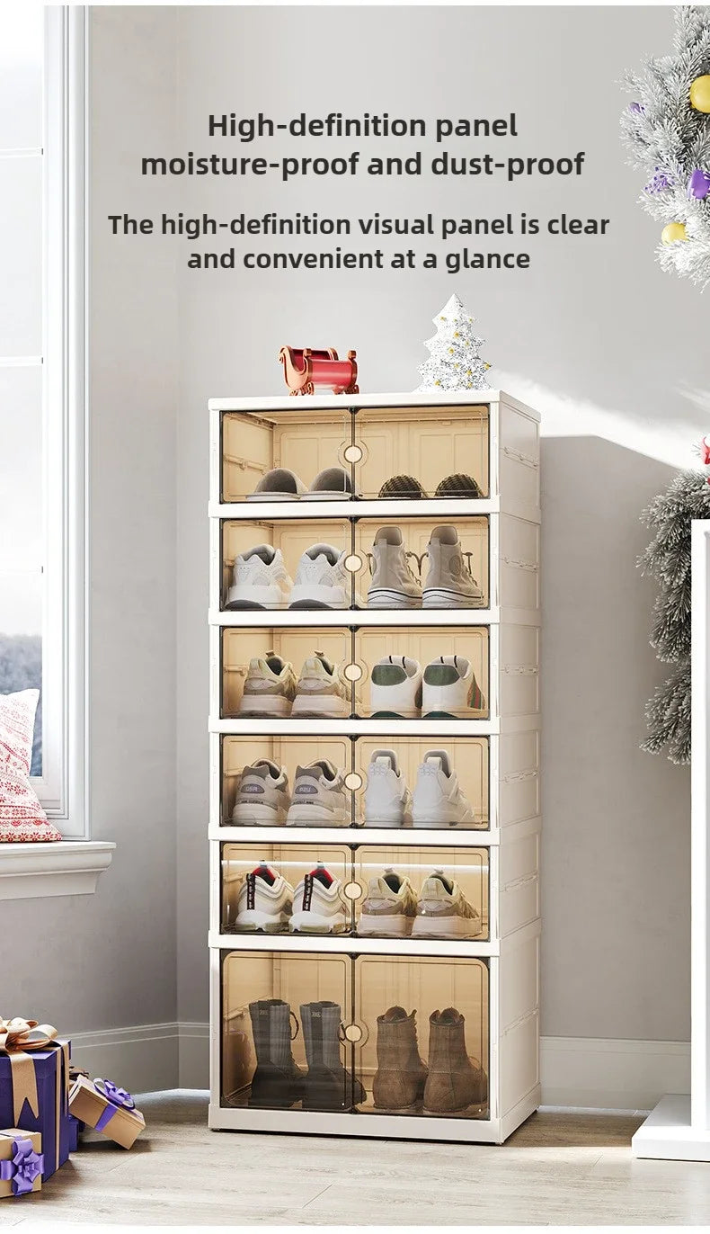 Foldable Transparent Shoe Storage Box