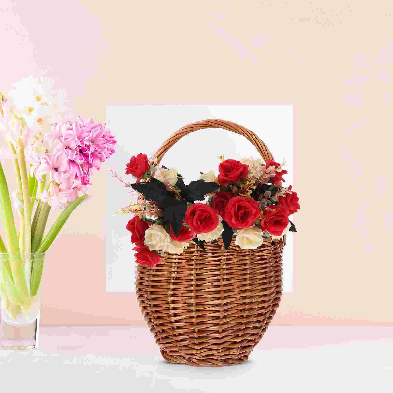 Handwoven Wicker Storage Basket