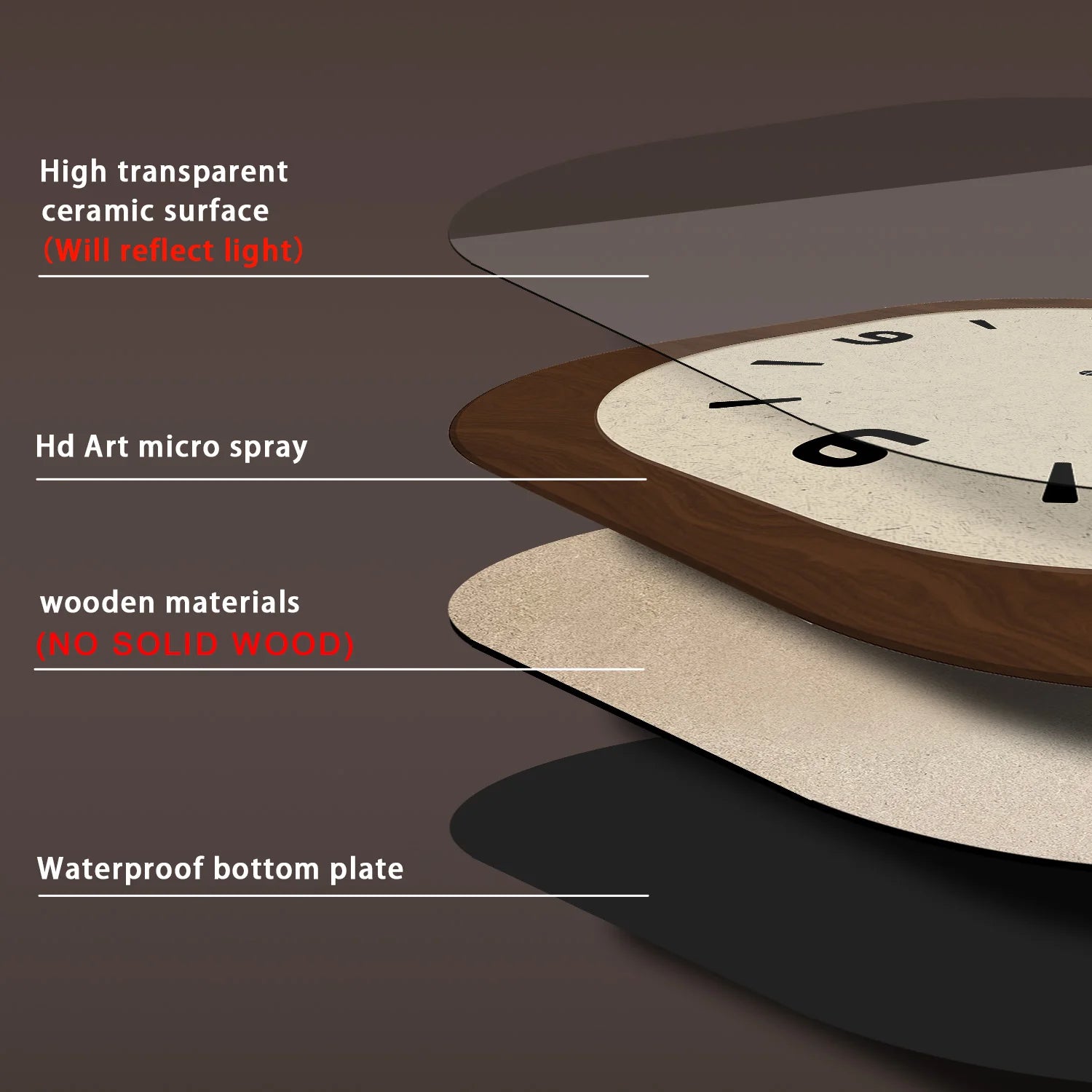 French Cream Crystal Porcelain Wall Clock