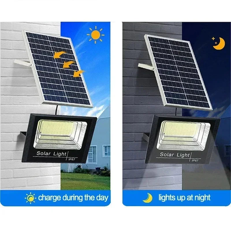 Solar Flood Light with Remote