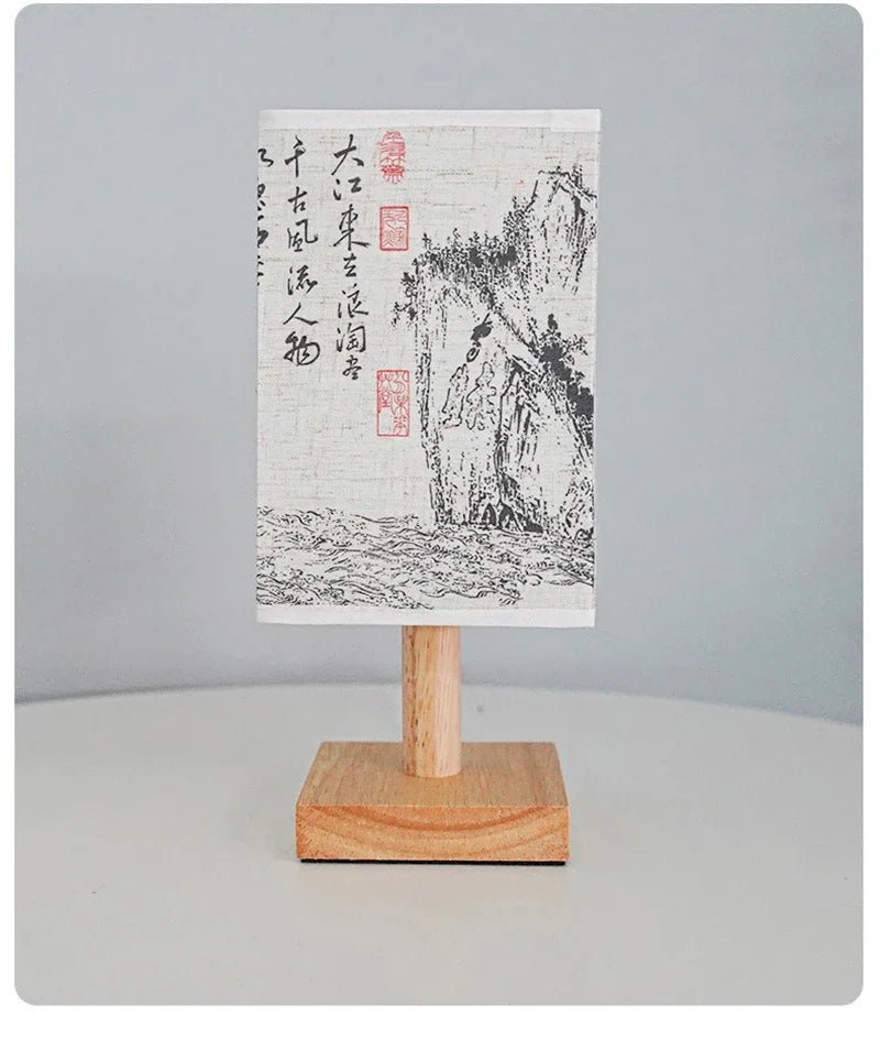 Fabric Square Bedside Lamp