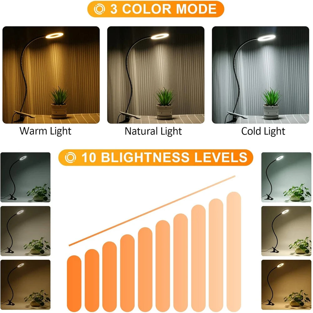 48 LED Clip Desk Lamp