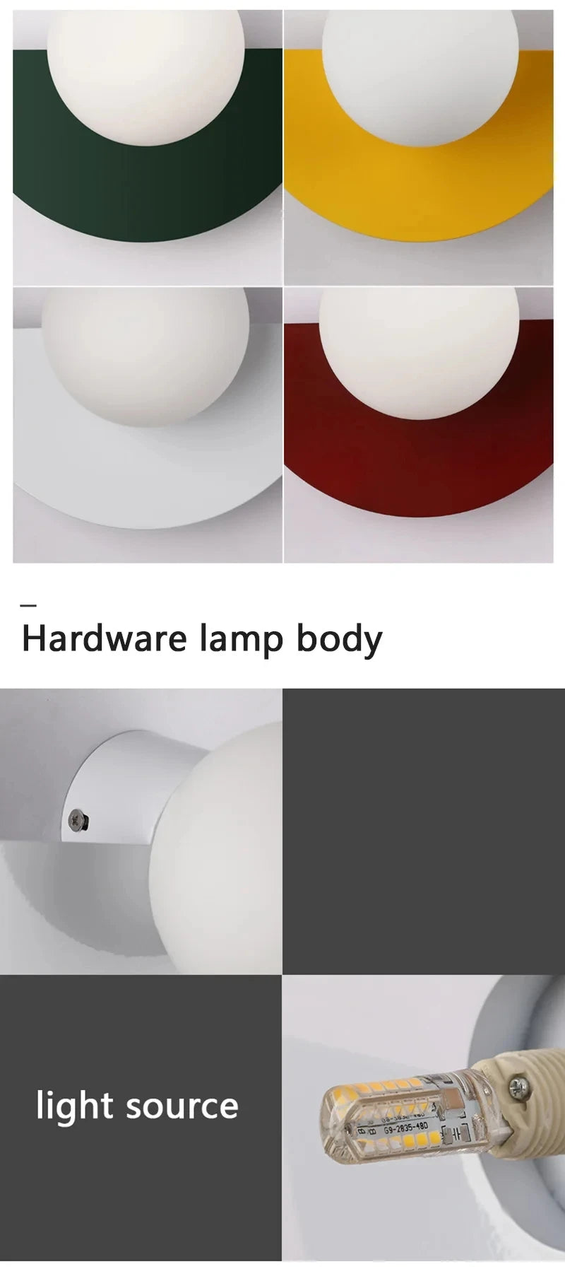 Round Ball G9 Wall Sconce