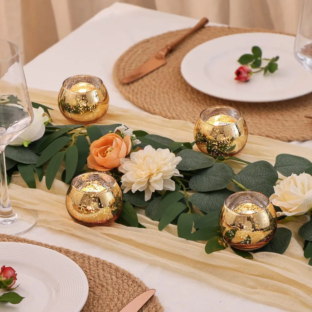 Mercury Glass Votive Candle Holders