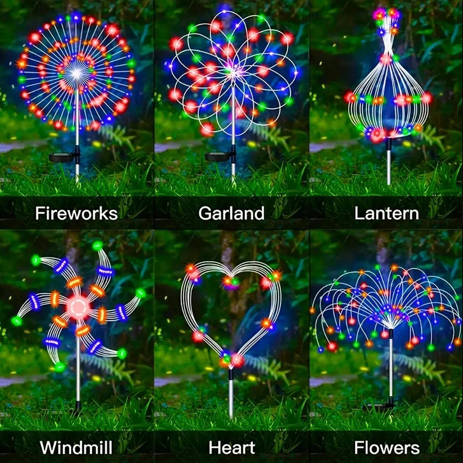 Solar Dandelion Firework Garden Light