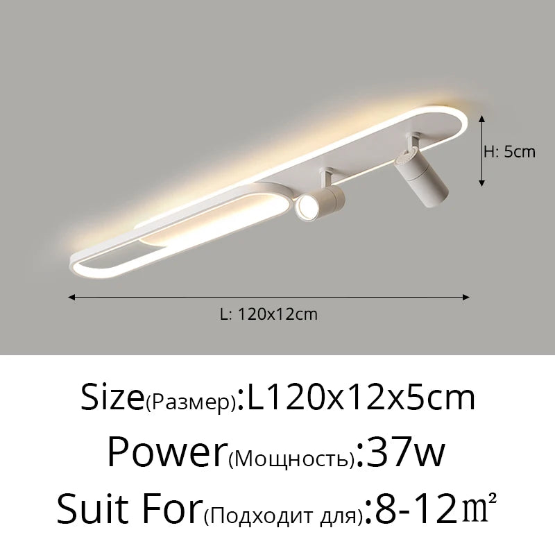 Ceiling Light with Adjustable Spotlights