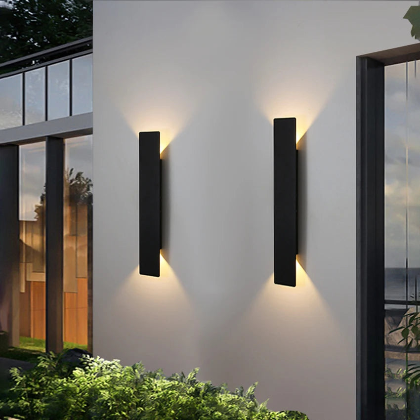 Modern Up & Down Outdoor Wall Lamp