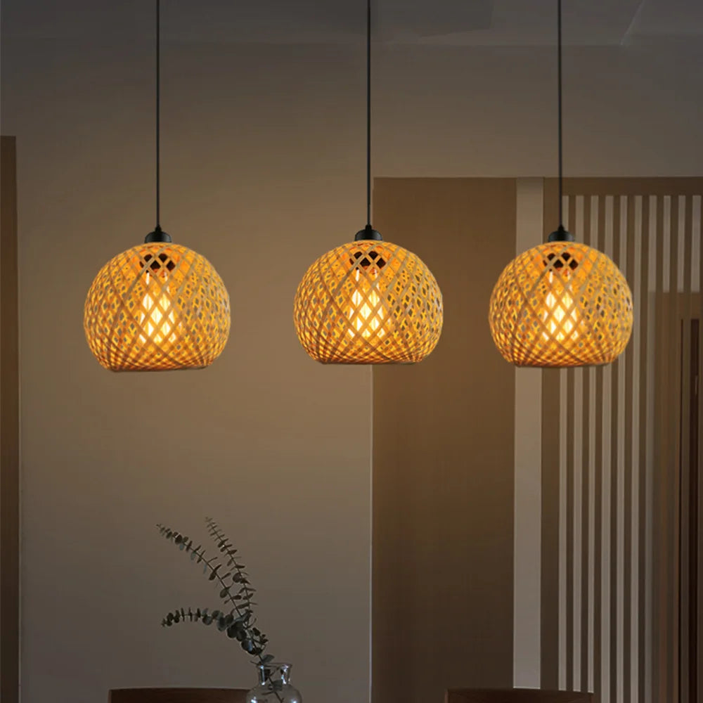 Handmade Rattan Bamboo Pendant Lamp