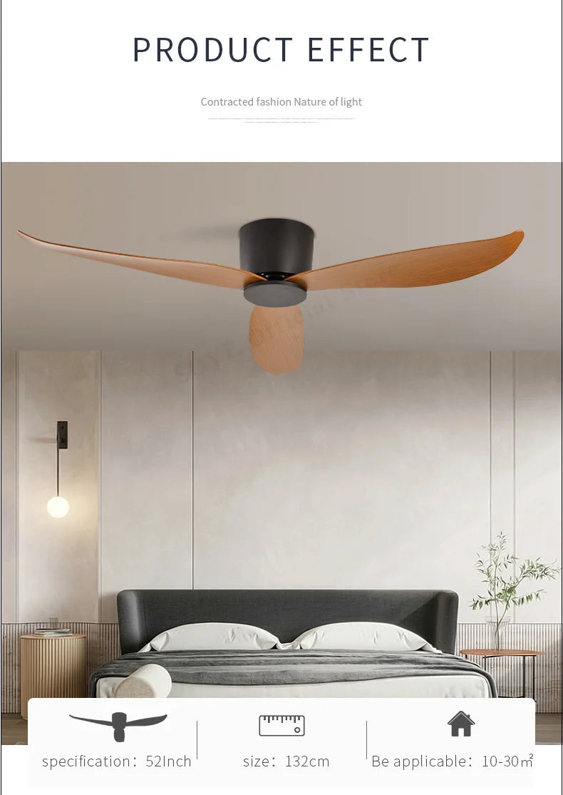Low Profile White Ceiling Fan