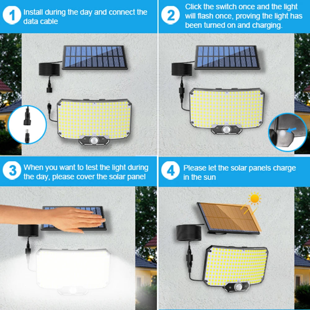 Solar Motion Sensor Security Light