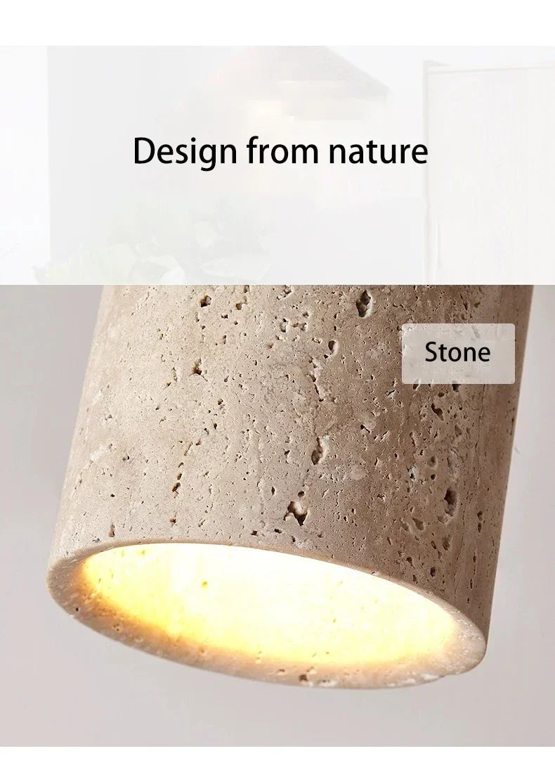 Japanese Stone Wood Ceiling Downlight
