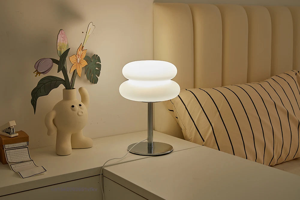 Creamy Tricolor Bedside Lamp