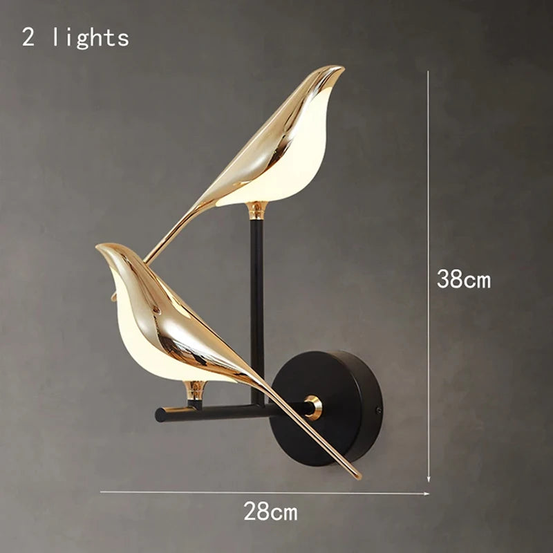 Golden Bird LED Wall Sconce