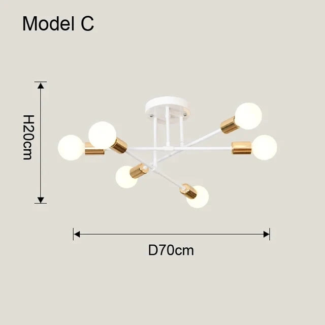 Nordic Minimalist LED Pendant Chandelier