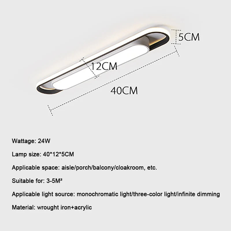 Rectangular LED Aisle Ceiling Light