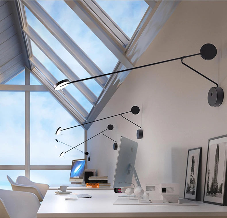 Long Arm Swing Wall Lamp
