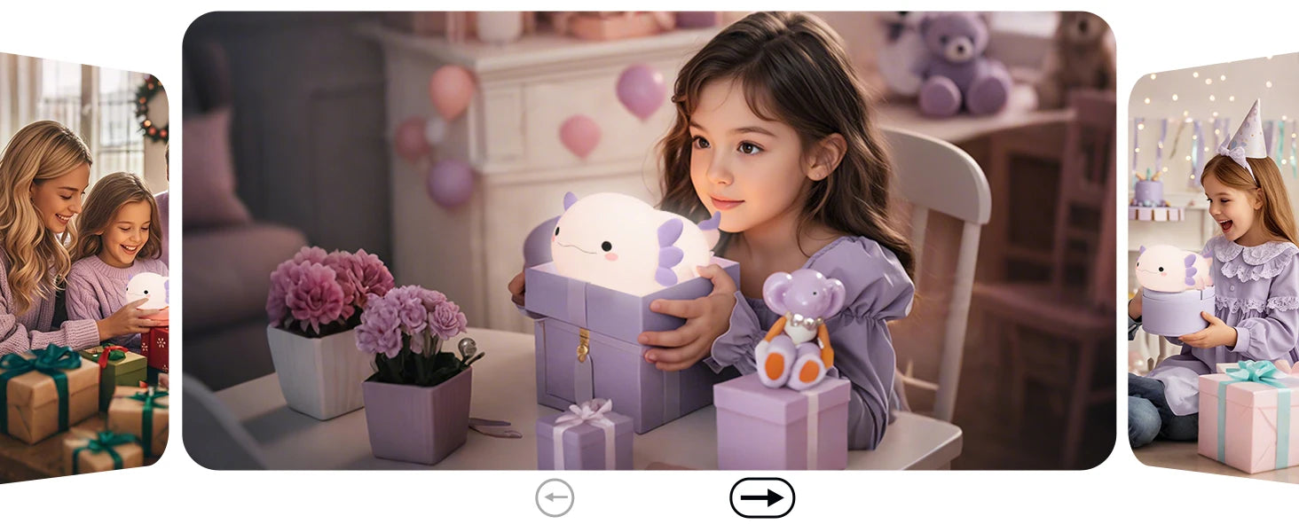 Axolotl Silicone Night Light
