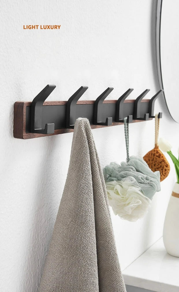 Walnut Wood Wall Coat Hook