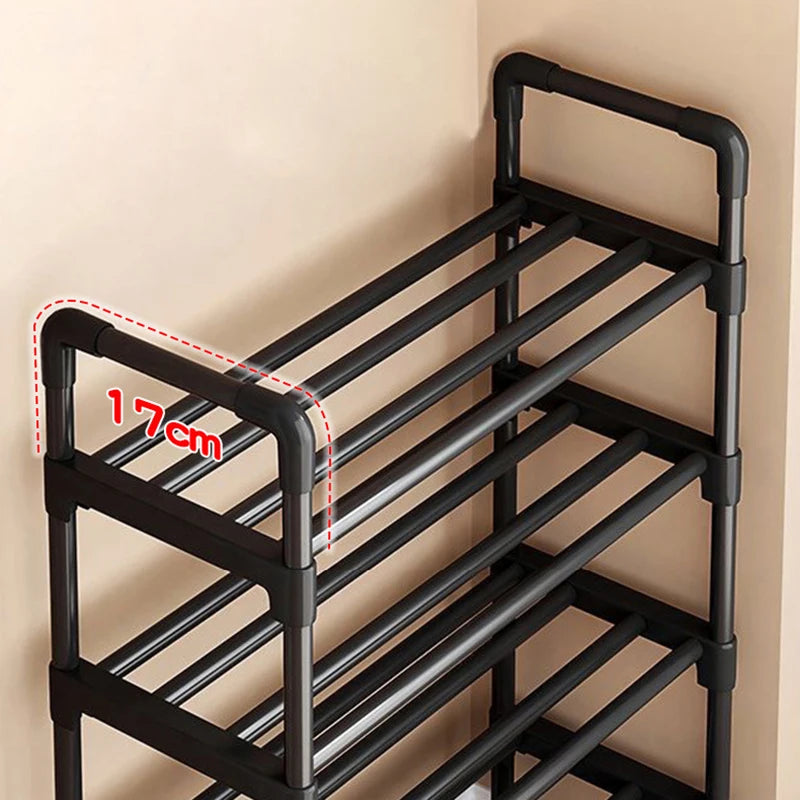 Multiple Layers Metal Shoe Rack, Large Capacity Shoe Organizer for Entryway, Closet, Garage, Shoe Shelf for Living Room