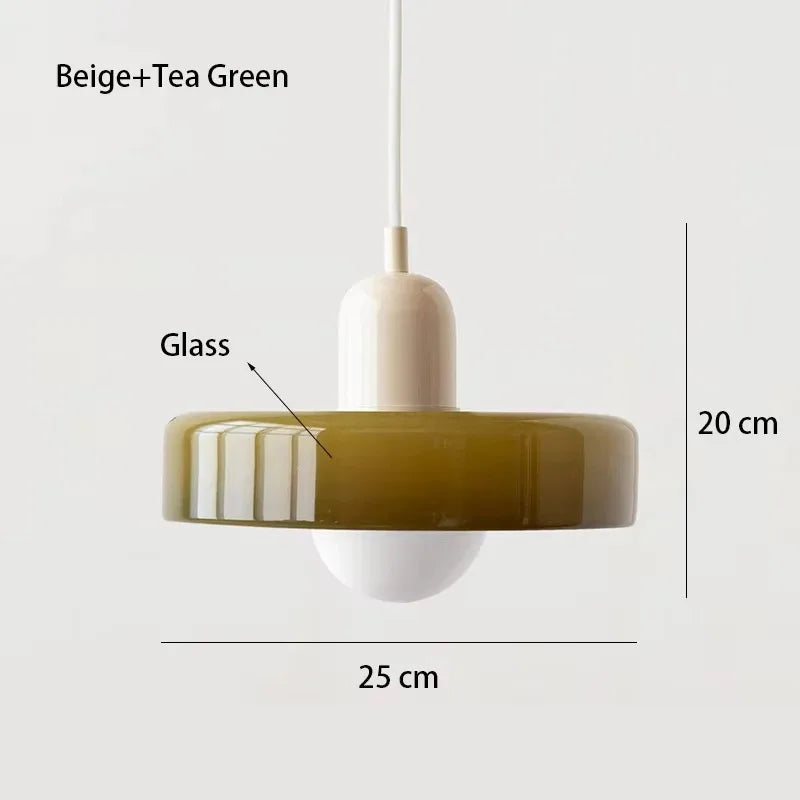 Nordic Retro Glass Pendant Light