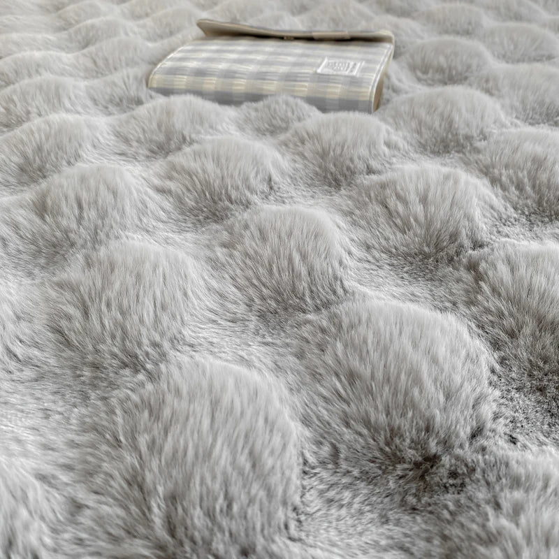 2pcs Fluffy Plush Pillowcase 48x74cm Winter Warm Thickness Pillow Sham