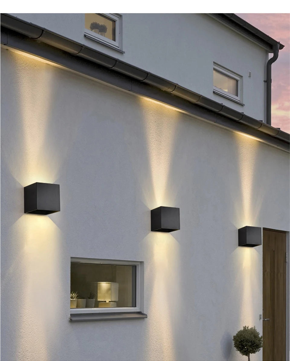 Square Up And Down LED Wall Light
