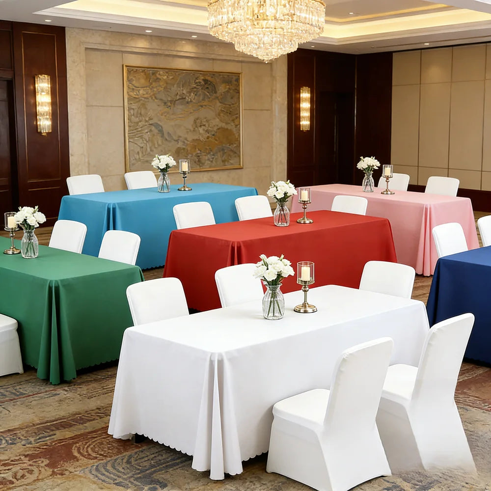 Banquet Table Cover Wedding Cloth Wonderful Colourful Square Rectangle