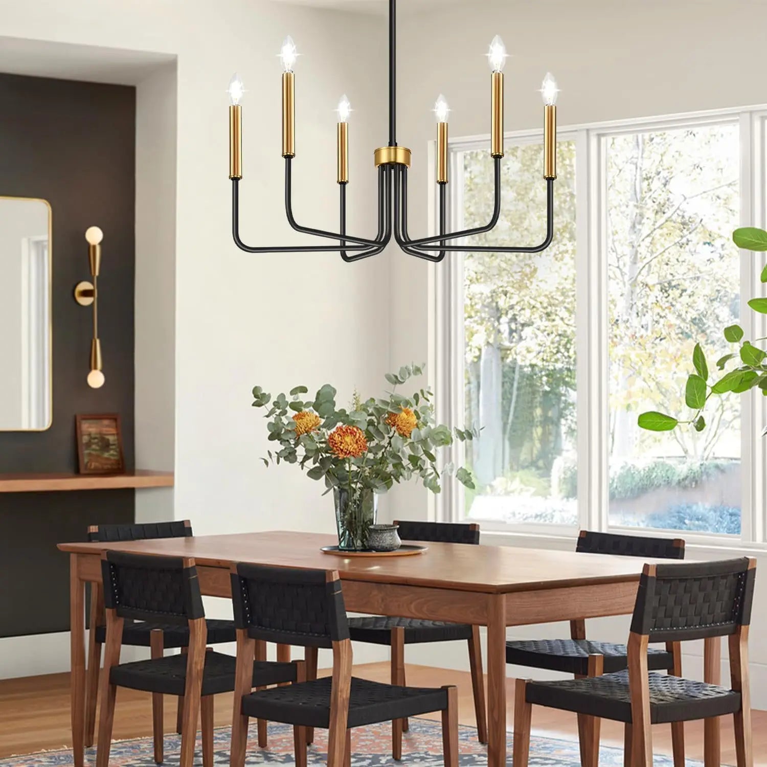 Retro Loft Candle Chandeliers Light Simple Iron Chandelier Pendant