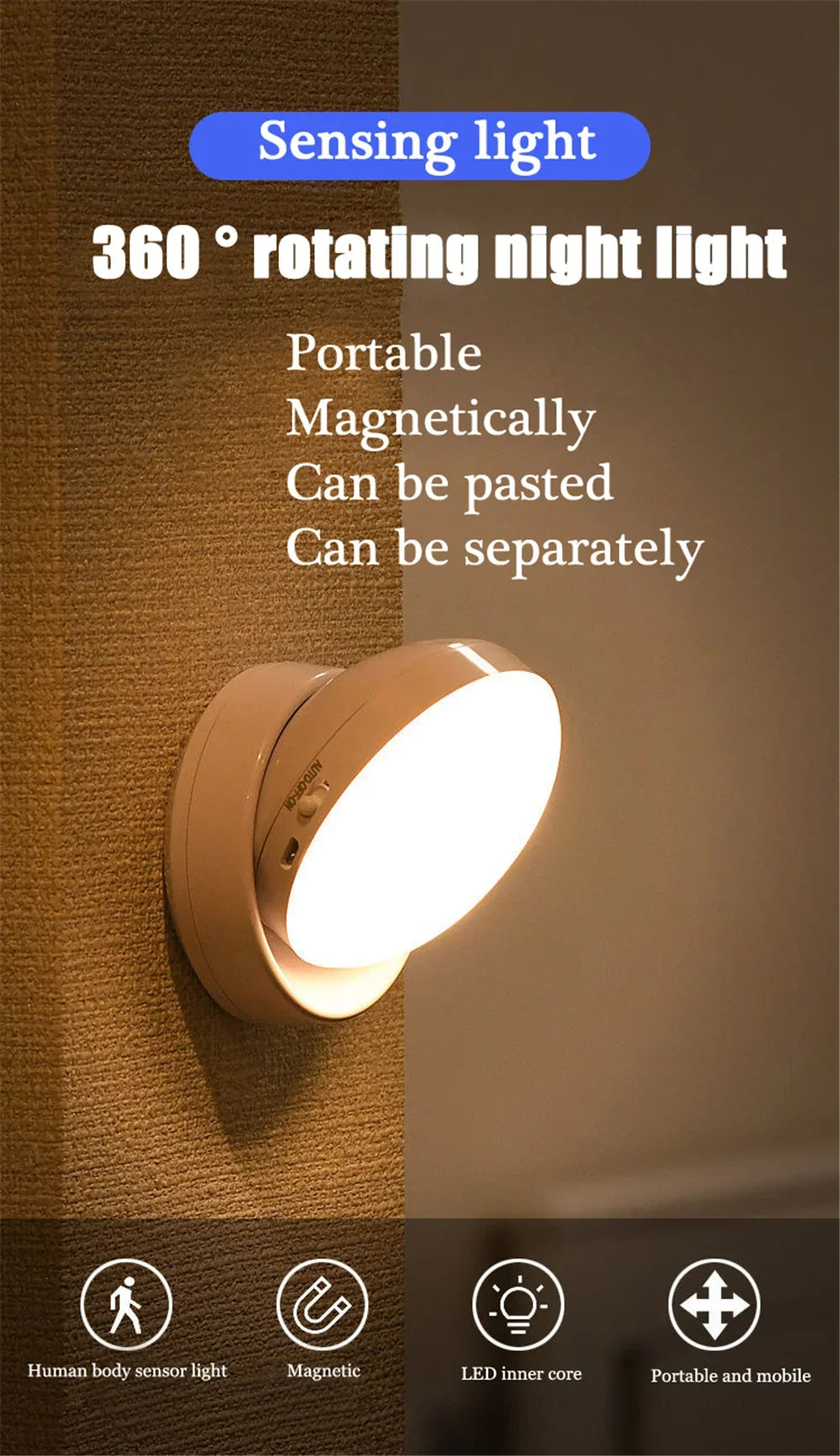 Rechargeable Motion Sensor Night Light