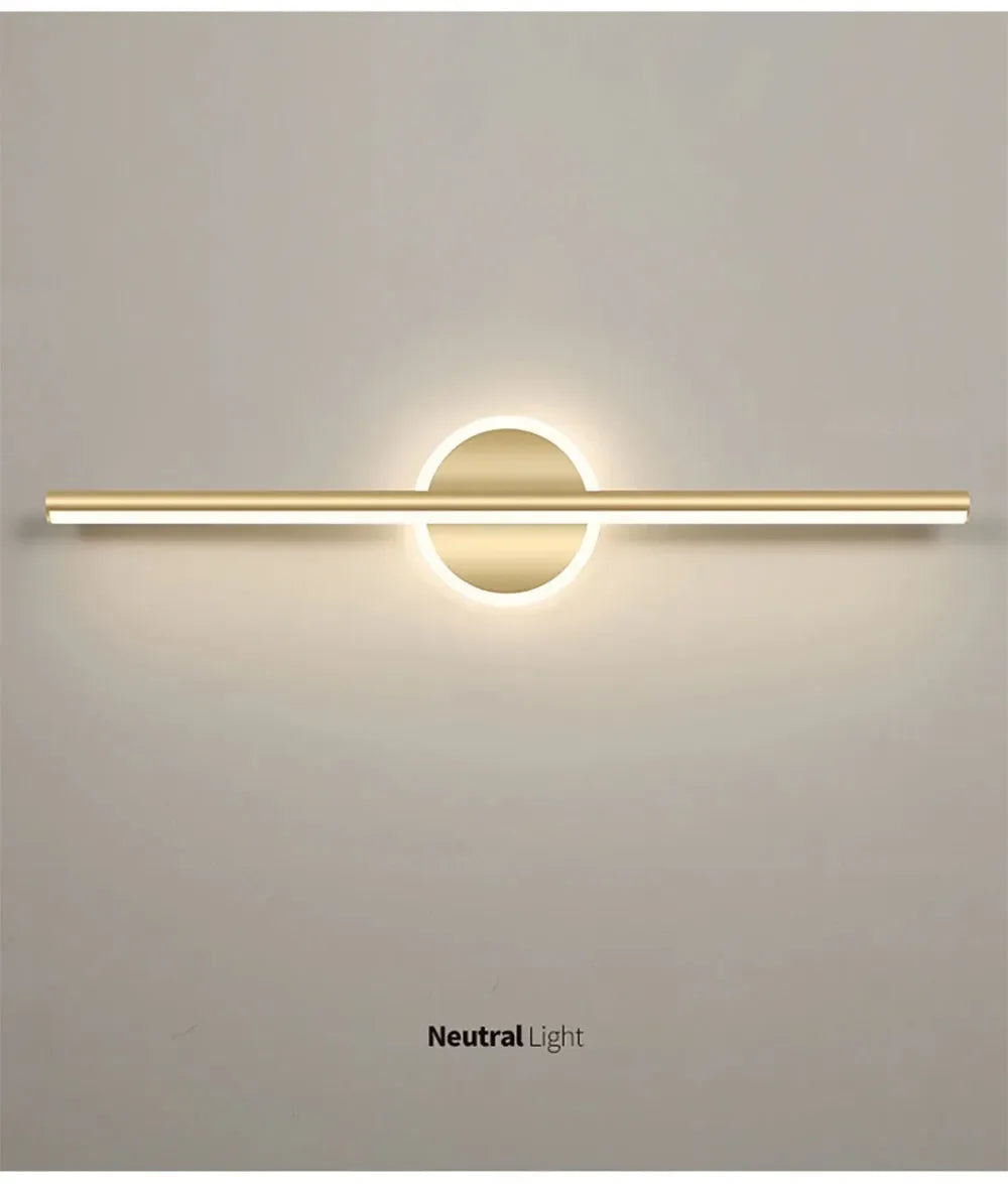 Black Gold Mirror Strip Light
