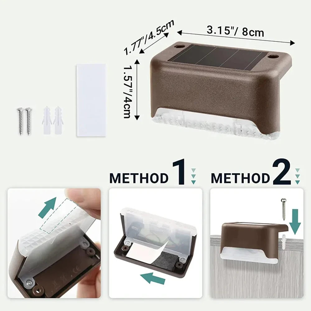 Solar Stair Step Path Light