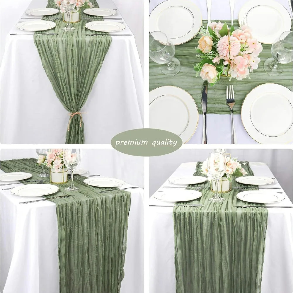Cheesecloth Table Runners Set of 10