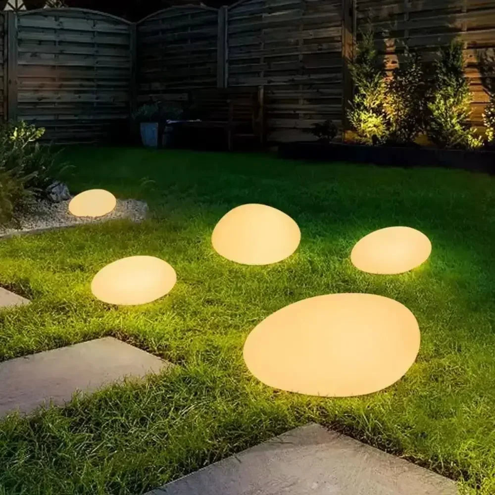 Solar Frosted Stone Ground Light