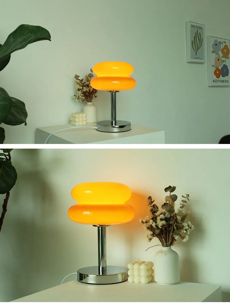 Macaron Trichromatic Glass Lamp