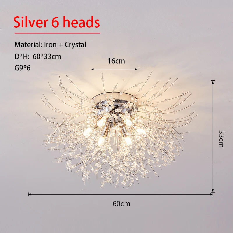 Dandelion Crystal Sputnik Chandelier