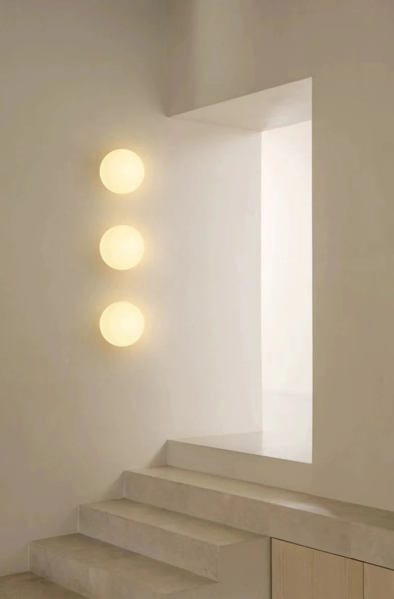Glass Globe Wall Lamp