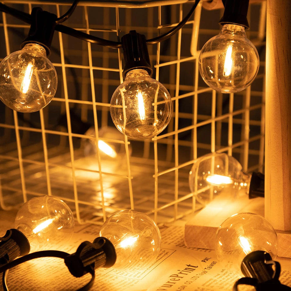 Solar G40 Globe String Lights