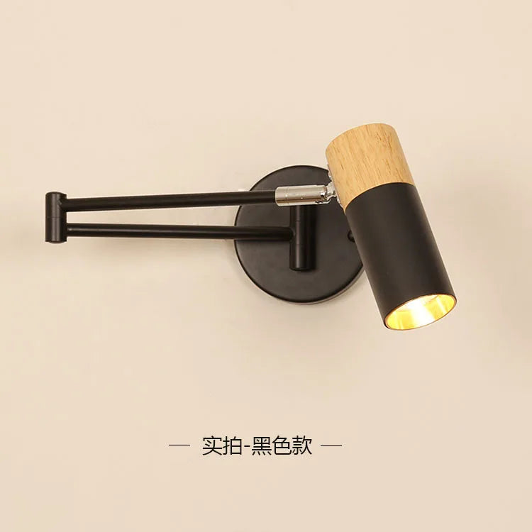 Modern Rocking Arm LED Wall Lamp Restaurant Bedroom Retractable Swing