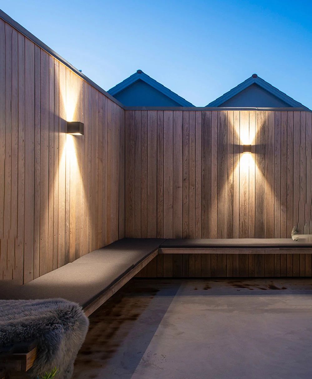 Modern Square Outdoor Wall Lamp