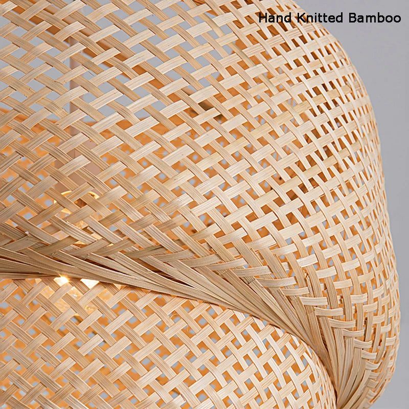 Hand Woven Bamboo Pendant Light