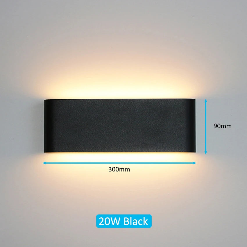 LED Outdoor Waterproof IP65 Wall Light Porch Garden Wall Lamp & Indoor