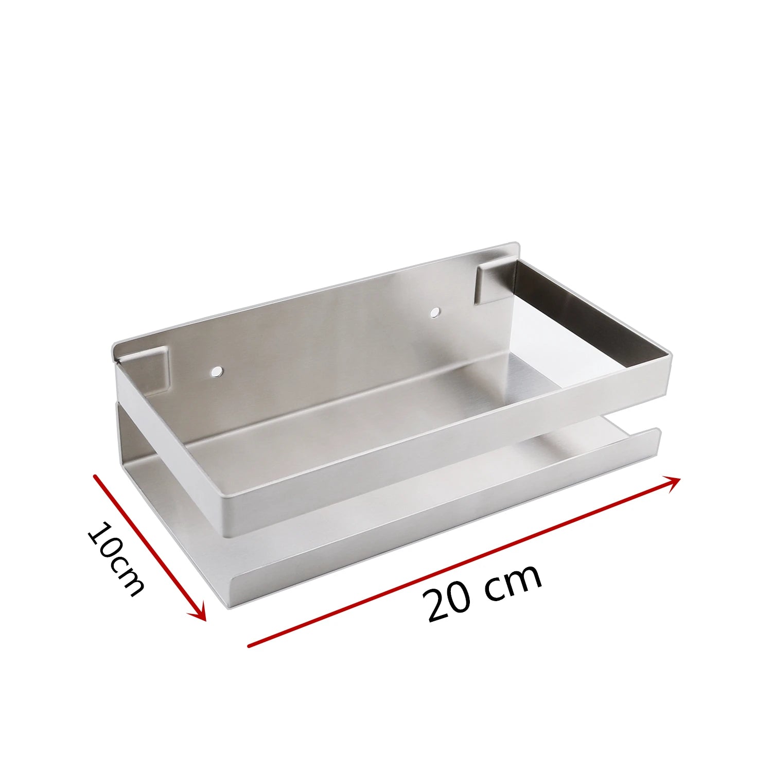 Bathroom Shelf 304 Stainless Steel Shower Rack Corner Shelf Square Bath Shower Wall Mounted Storage Organizer Rack