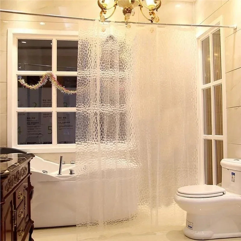 3D Water Cube Shower Curtain
