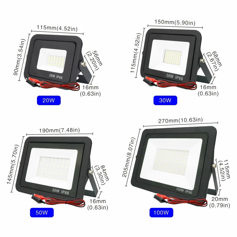 DC 12V Portable LED Flood Light